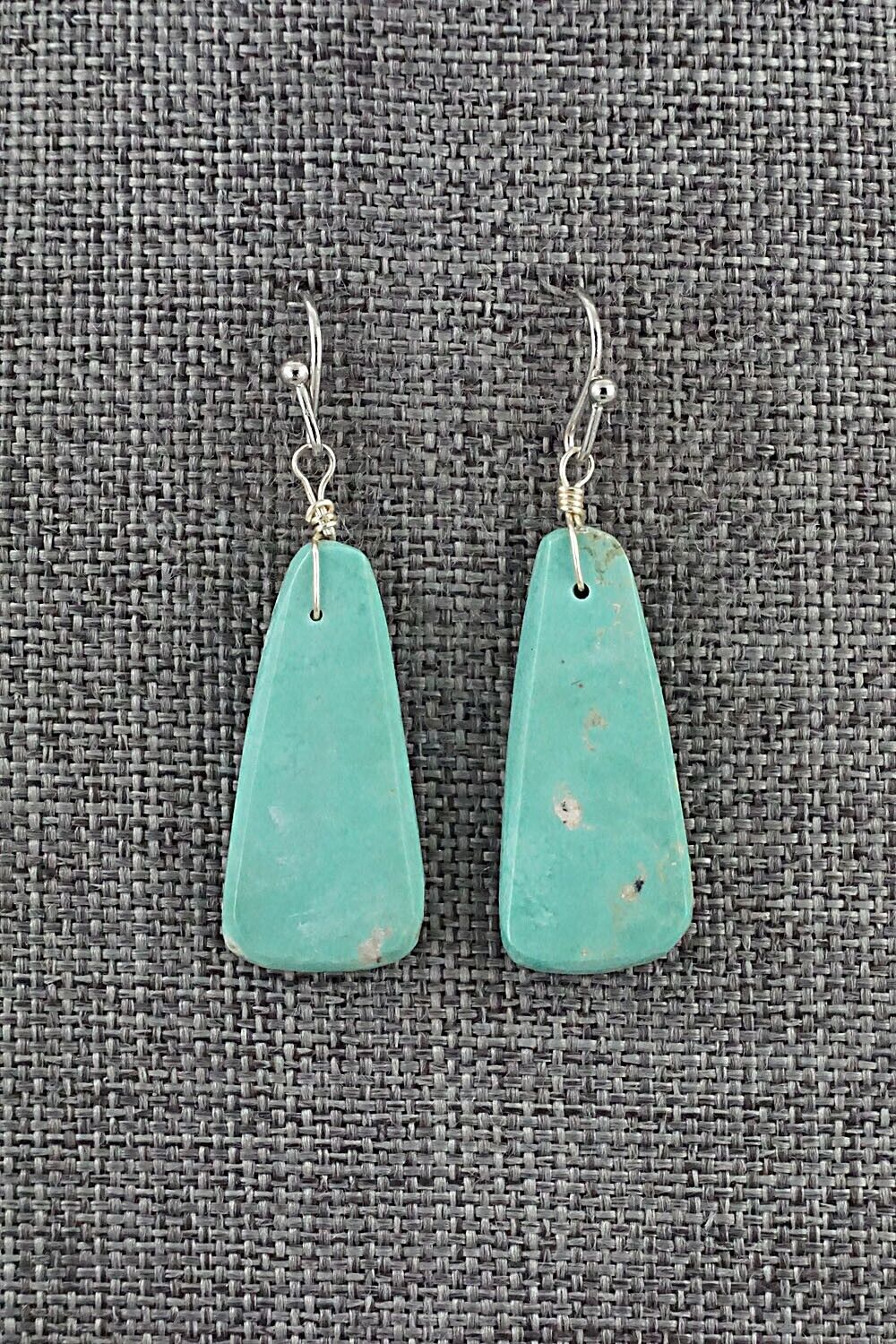 Turquoise & Sterling Silver Earrings - Joe Garcia