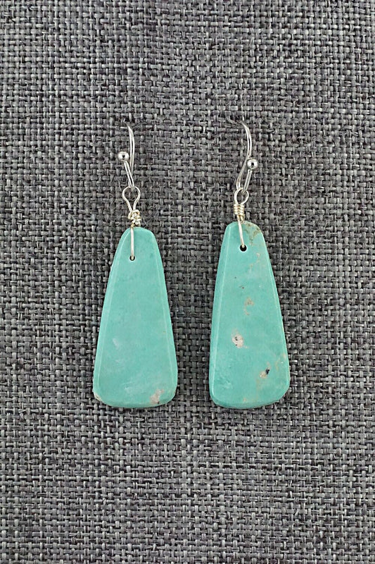 Turquoise & Sterling Silver Earrings - Joe Garcia