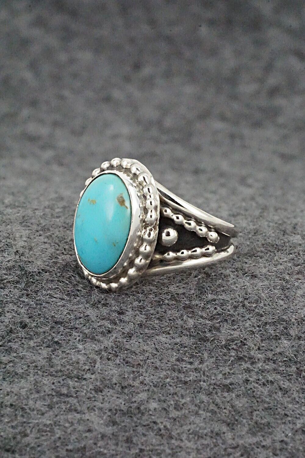 Turquoise & Sterling Silver Ring - Thomas Yazzie - Size 6