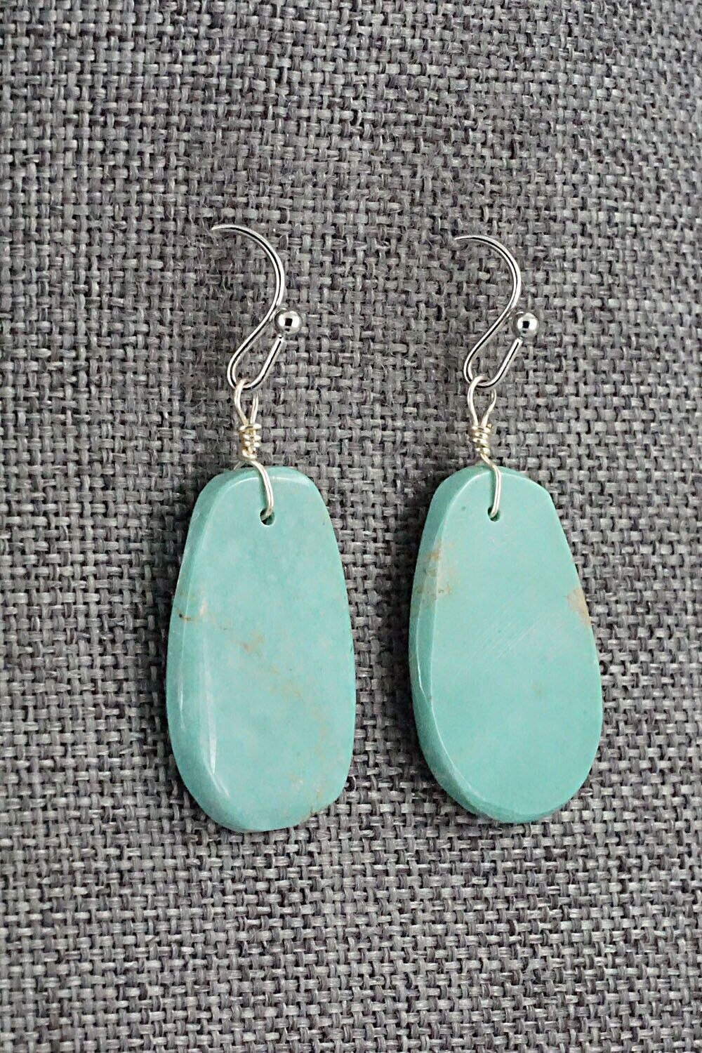 Turquoise & Sterling Silver Earrings - Joe Garcia