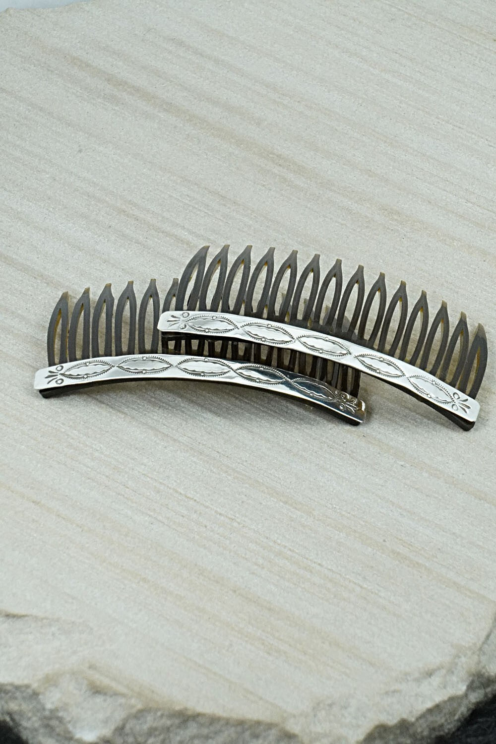 Sterling Silver Hair Combs - Bertha Begay