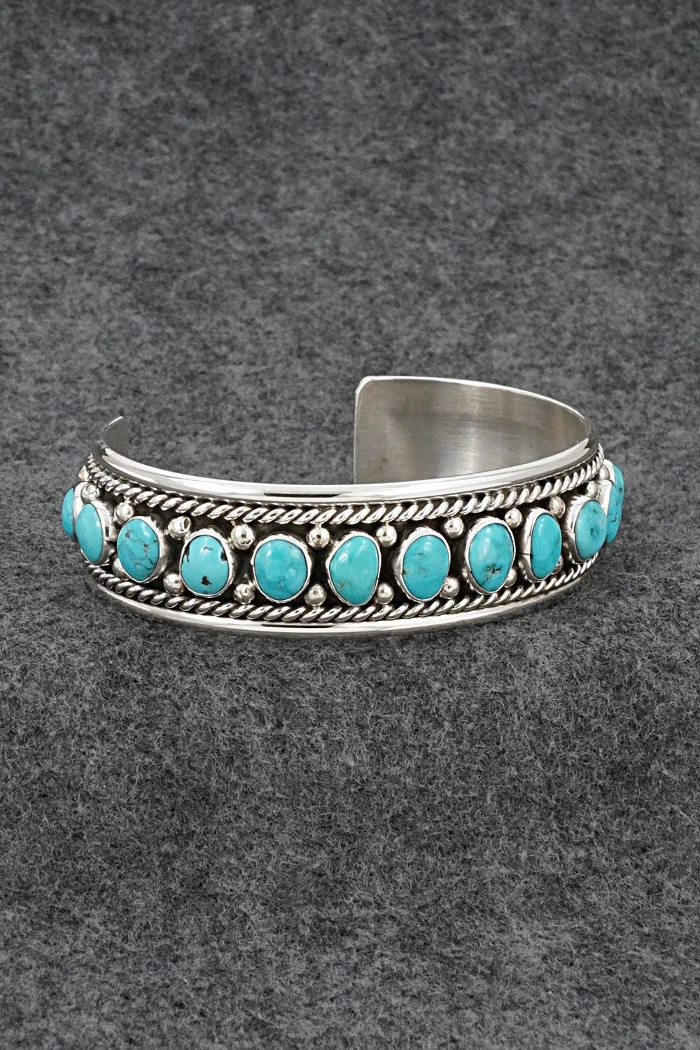 Turquoise & Sterling Silver Bracelet - Chester Charley