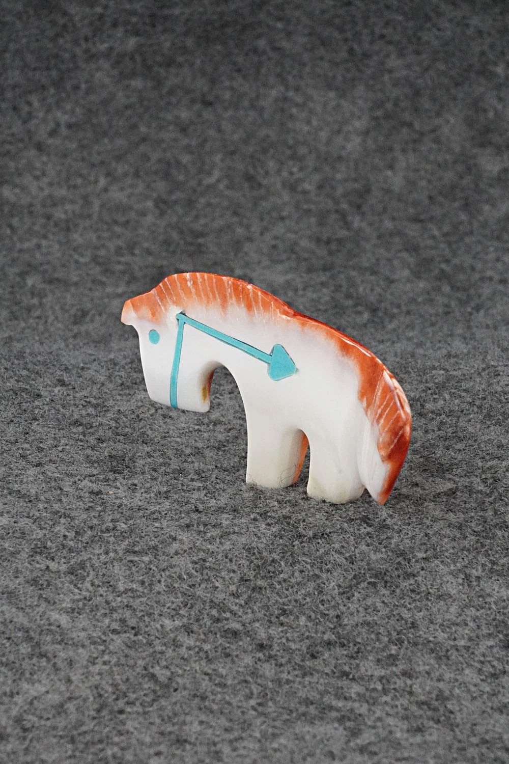 Horse Zuni Fetish Carving - Kenric Laiwakete