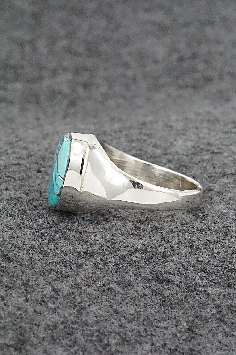 Turquoise & Sterling Silver Ring - Patrick Lincoln - Size 11