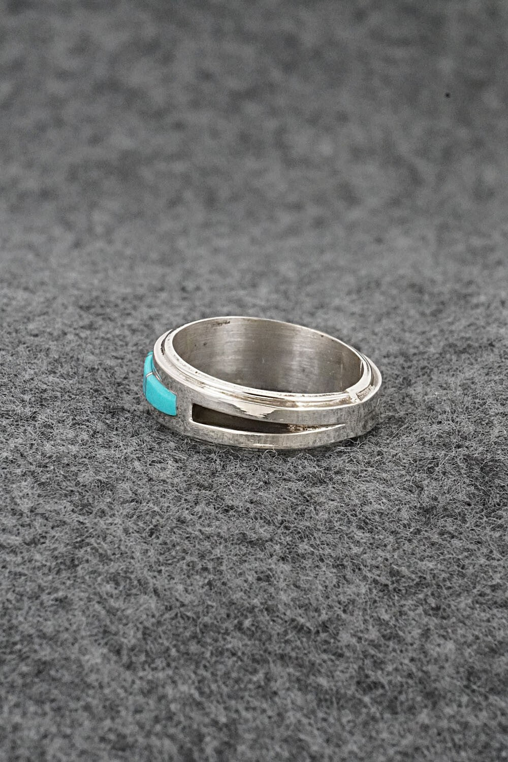 Turquoise & Sterling Silver Ring - Wilbert Muskett Jr. - Size 6.5