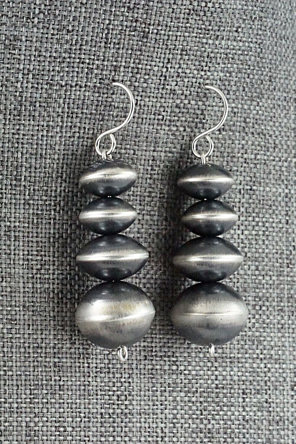 Sterling Silver Navajo Pearl Earrings - Tonisha Haley