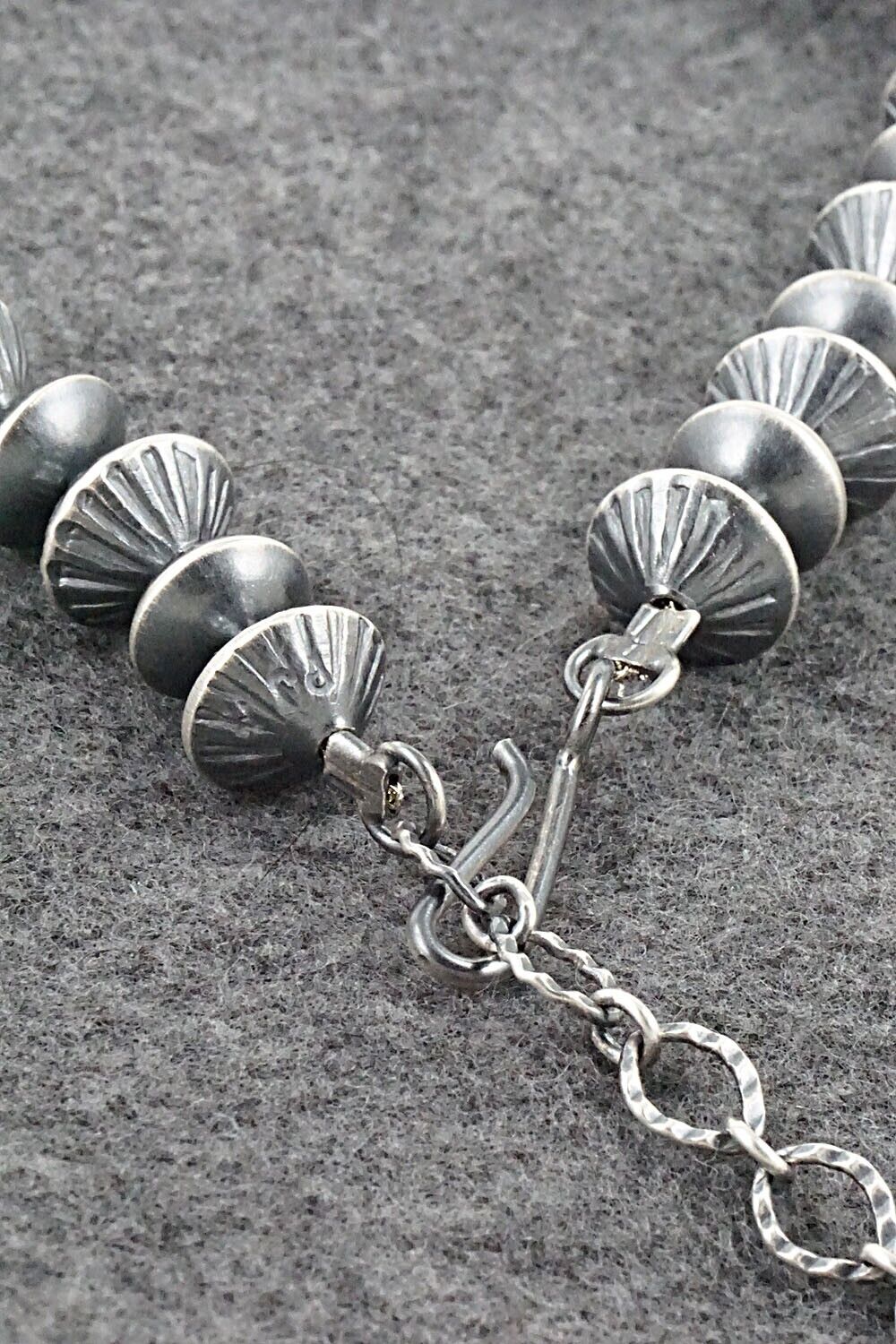 Sterling Silver Navajo Pearl Necklace 20" - Preston Haley