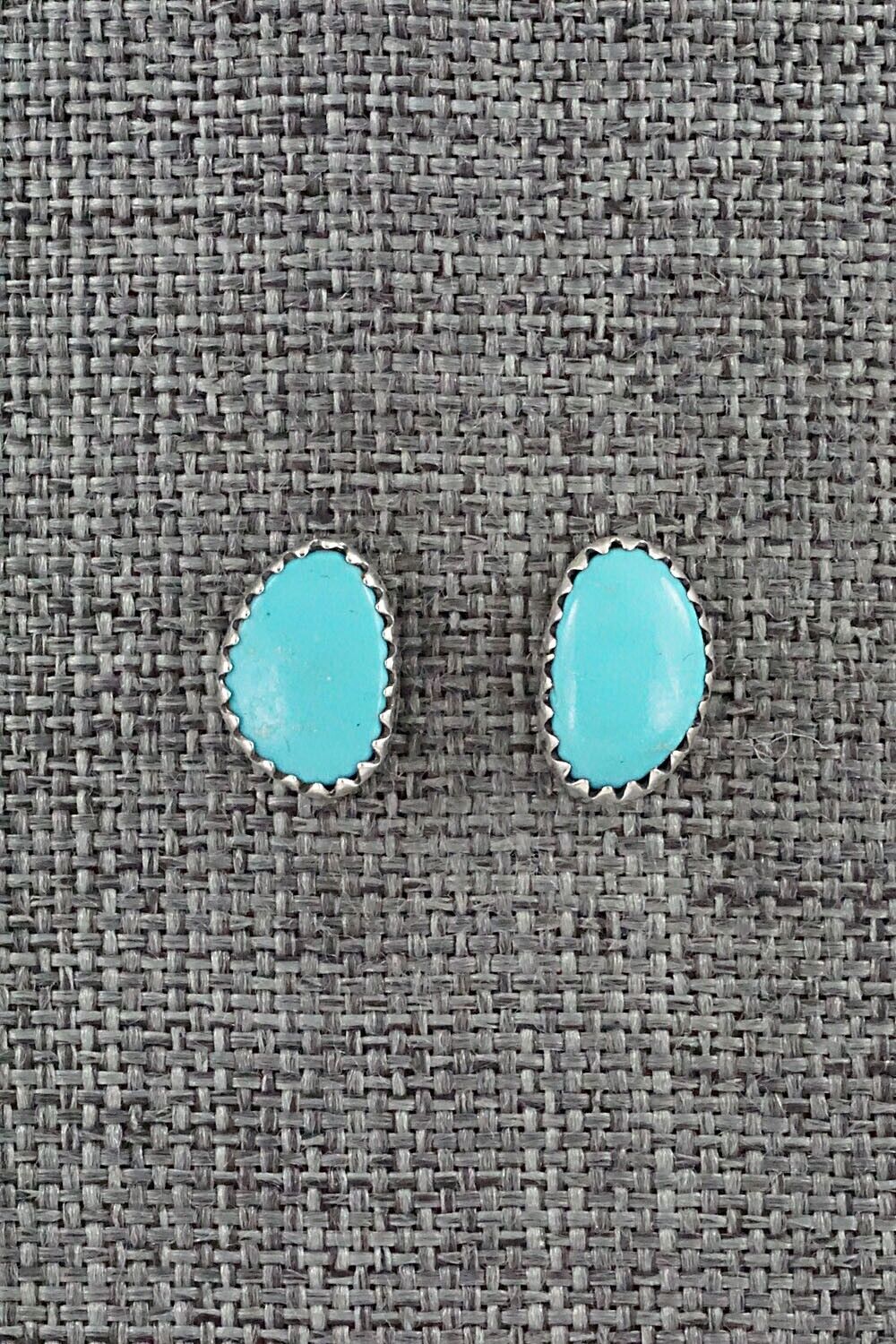 Turquoise & Sterling Silver Earrings - Annie Spencer