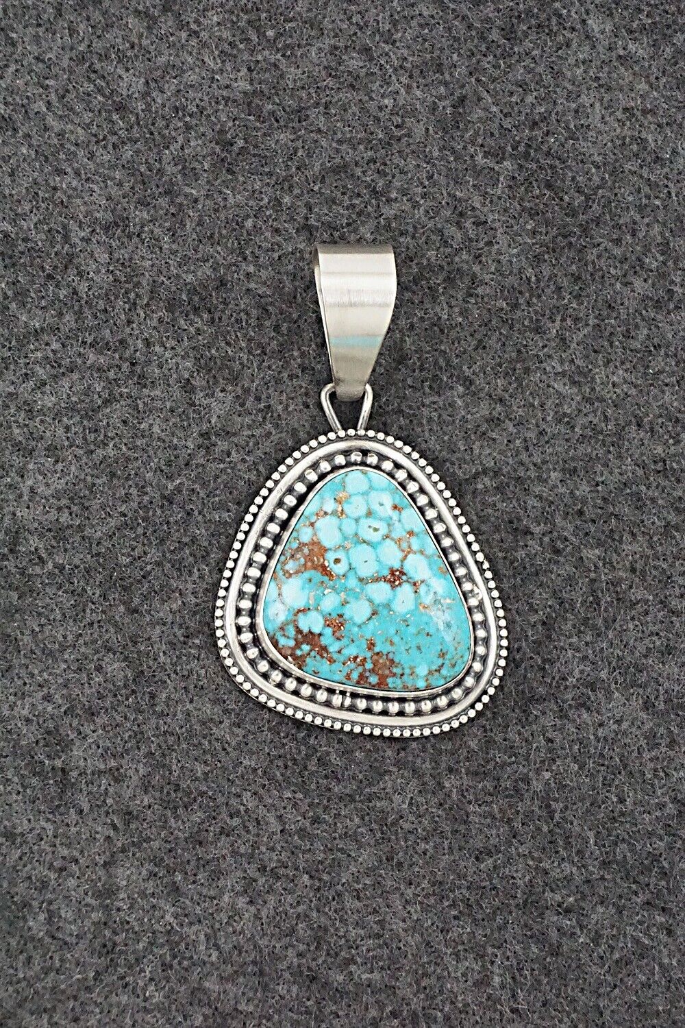 Turquoise & Sterling Silver Pendant - Daniel Benally