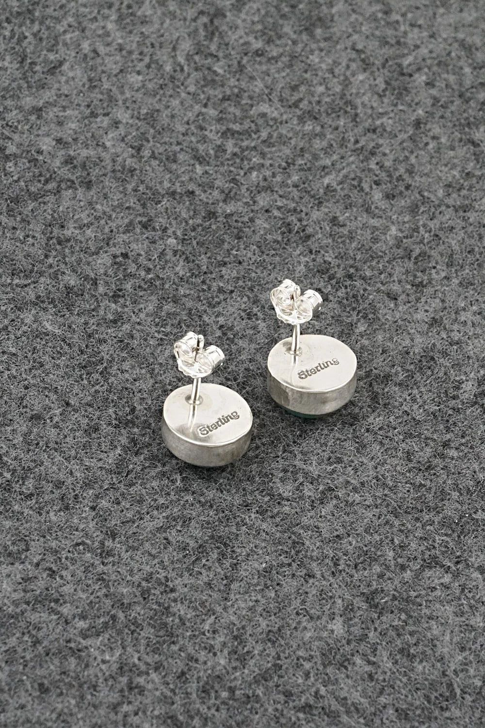 Turquoise & Sterling Silver Earrings - Rosemary Saunders