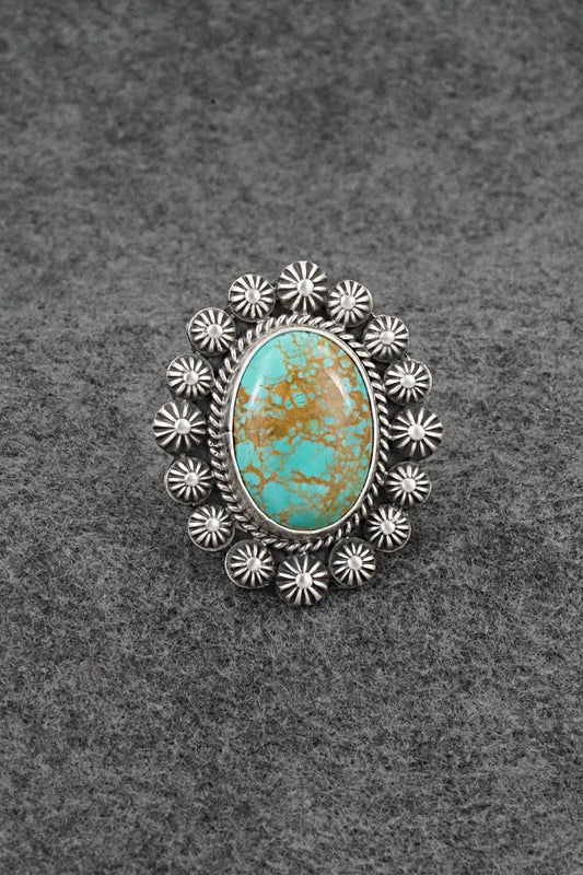 Turquoise & Sterling Silver Ring - Michael Calladitto - Size 7