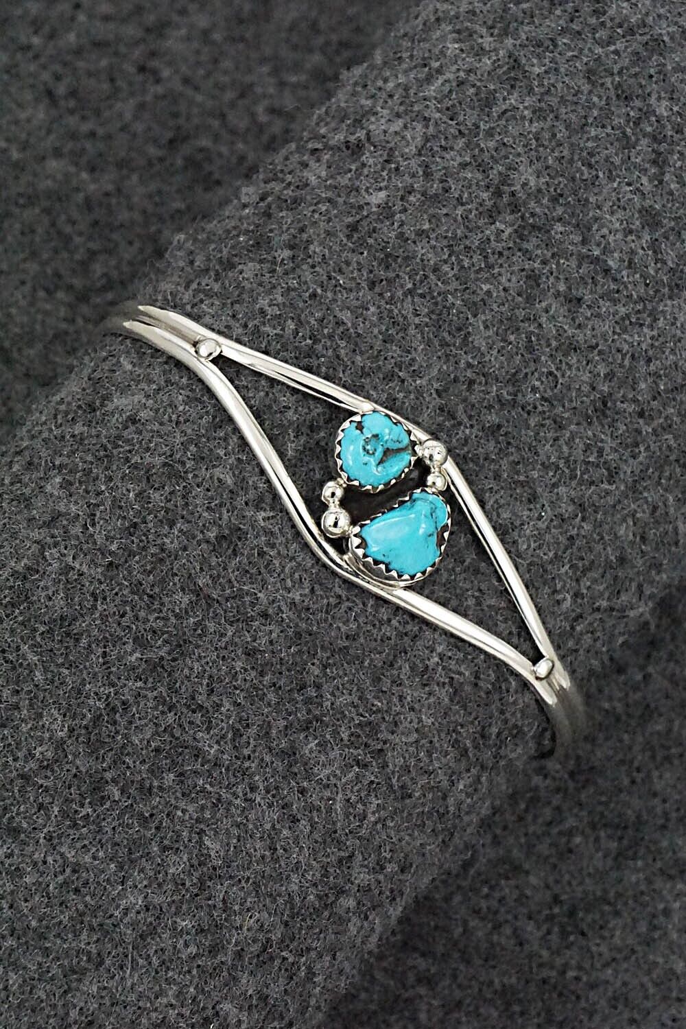 Turquoise & Sterling Silver Bracelet - Delores Jansen