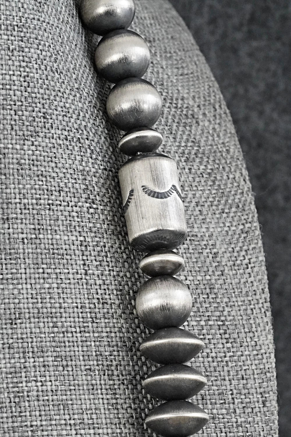 Sterling Silver Navajo Pearl Necklace 28" - Rose Martin
