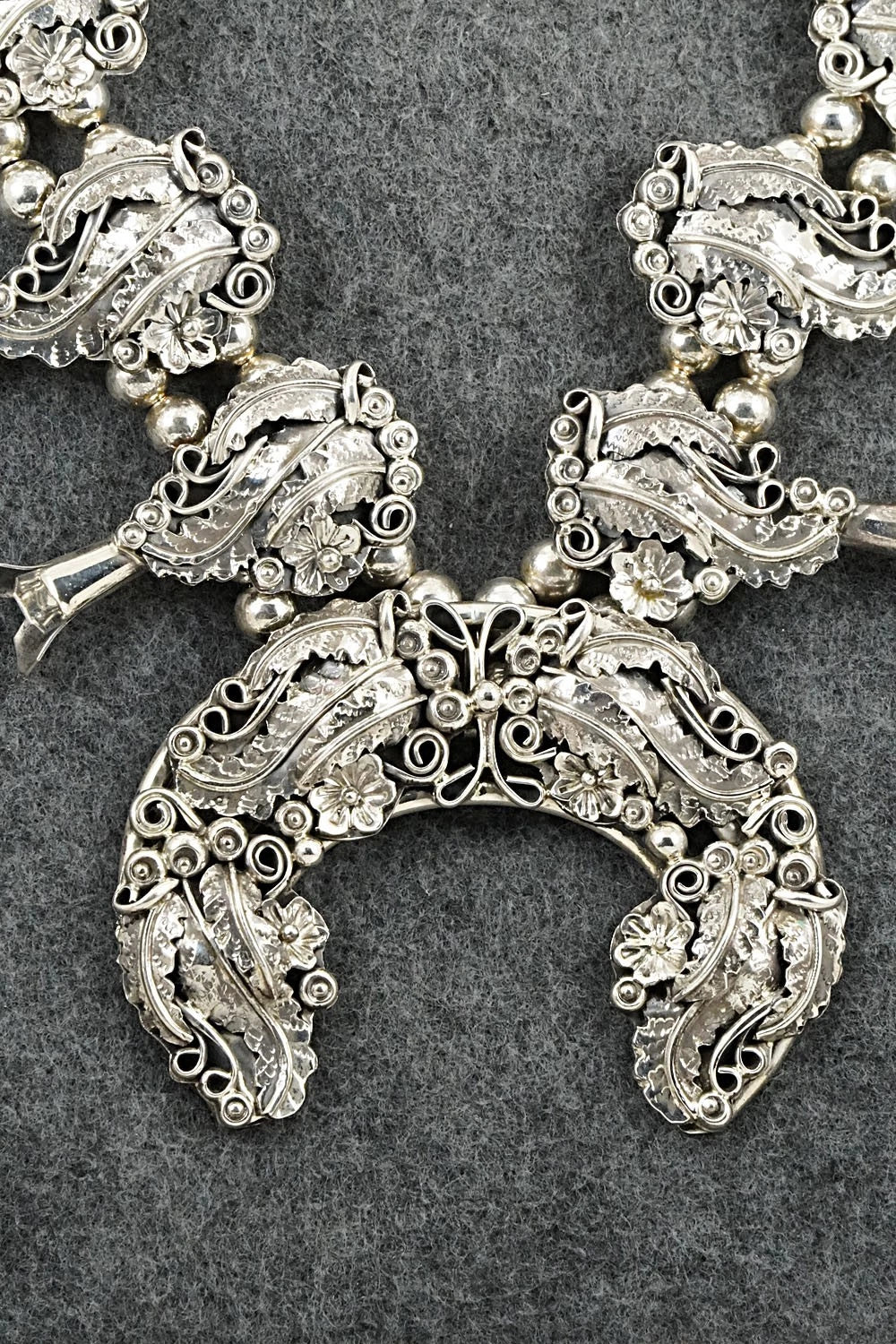 Sterling Silver Squash Blossom Set - Harry B. Yazzie