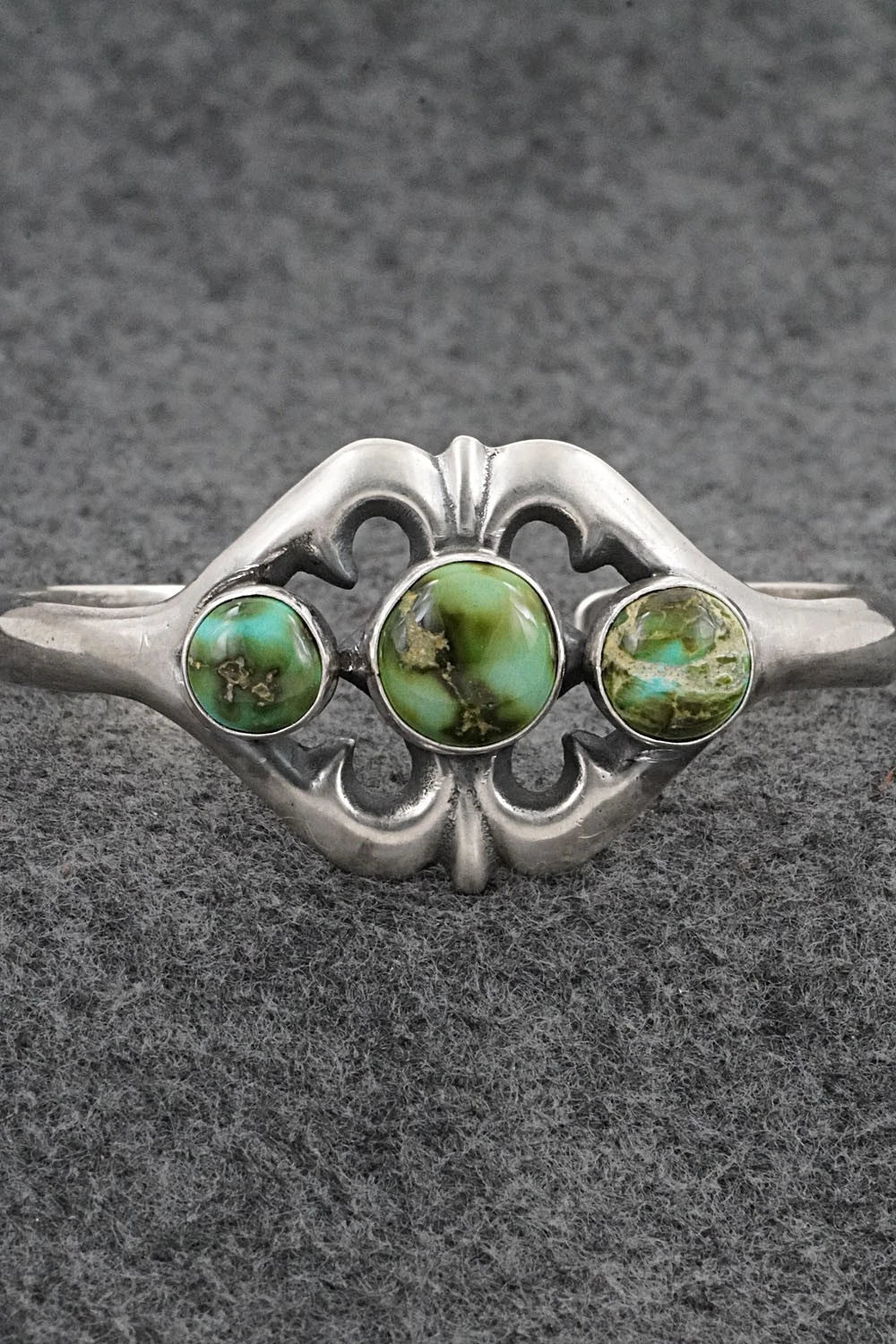 Turquoise & Sterling Silver Bracelet - Eugene Gruber