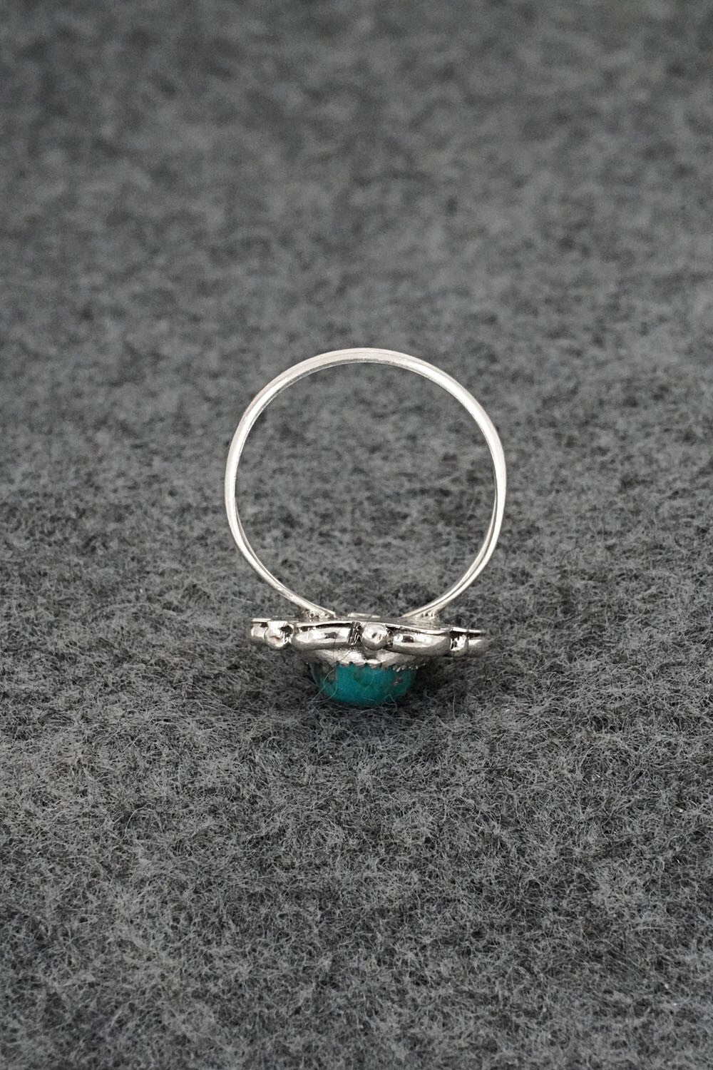 Turquoise & Sterling Silver Ring - Frieda Martinez - Size 6.75