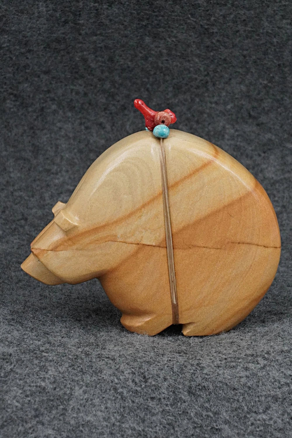 Bear with Cub Zuni Fetish Carving - Paulette & Farlan Quam