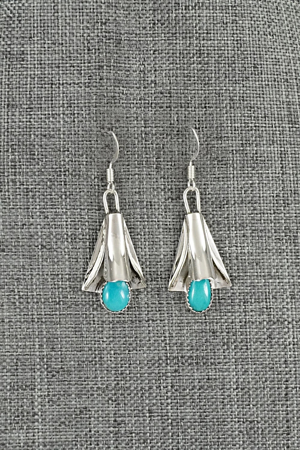 Turquoise & Sterling Silver Earrings - Louise Yazzie