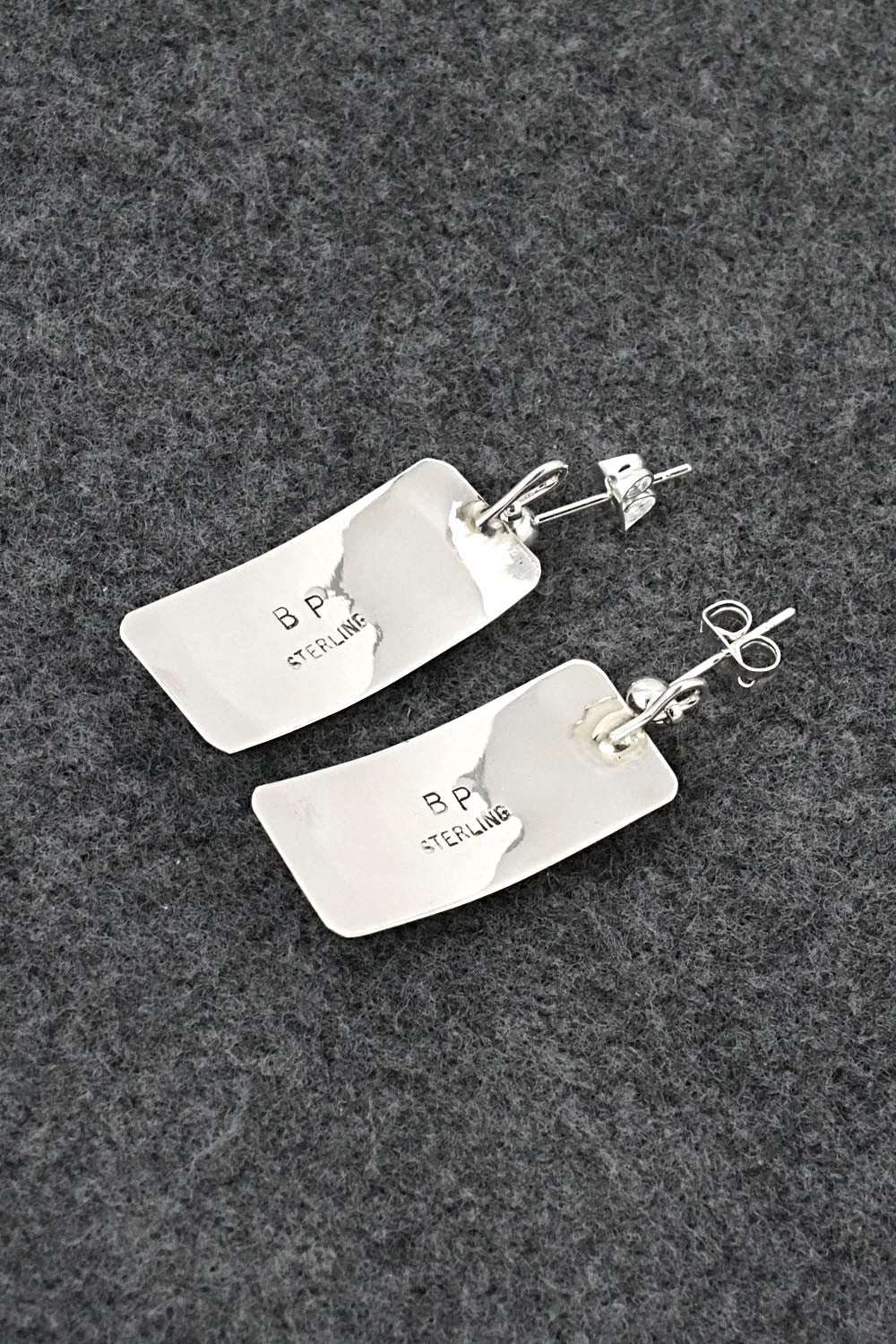 Turquoise & Sterling Silver Earrings - Brenda Pete
