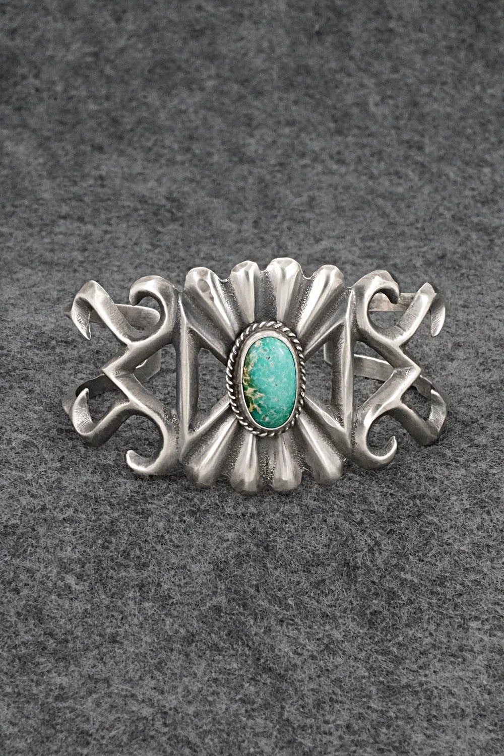 Turquoise & Sterling Silver Bracelet - Eugene Gruber