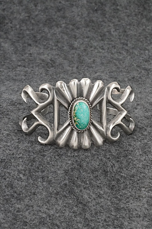 Turquoise & Sterling Silver Bracelet - Eugene Gruber