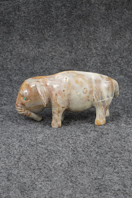 Elephant Zuni Fetish Carving - Clayton Panteah