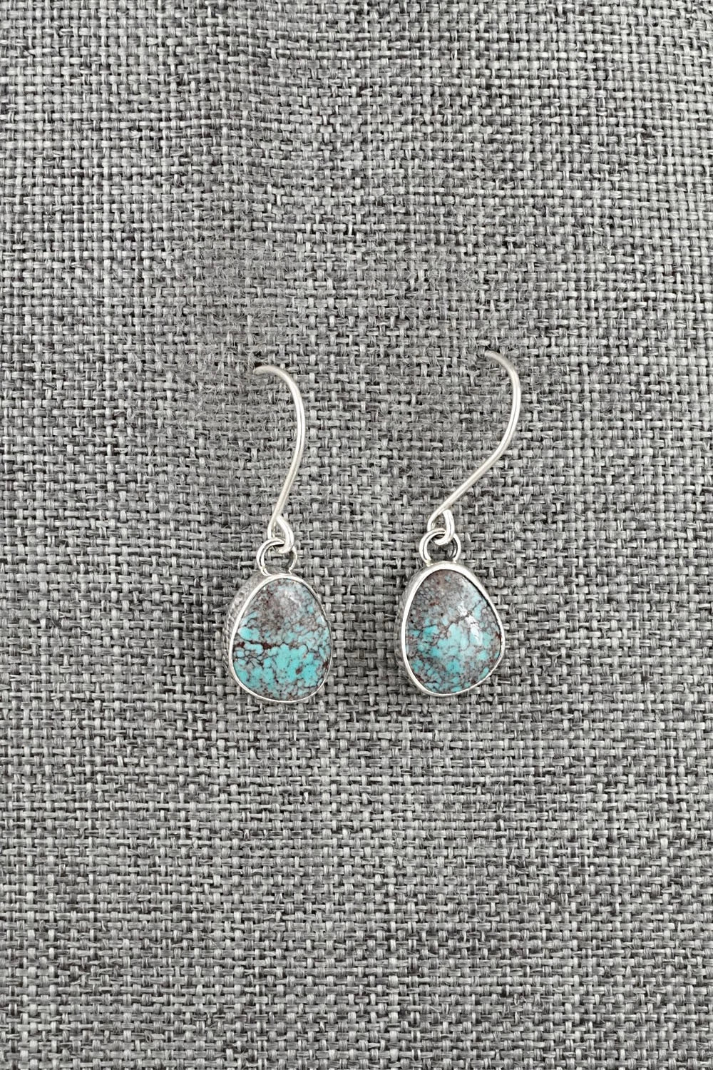 Turquoise & Sterling Silver Earrings - Eugene Gruber