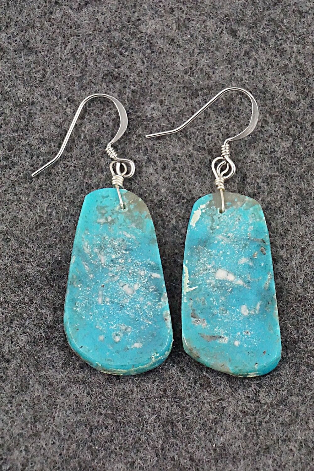 Turquoise & Sterling Silver Earrings - Joe Garcia