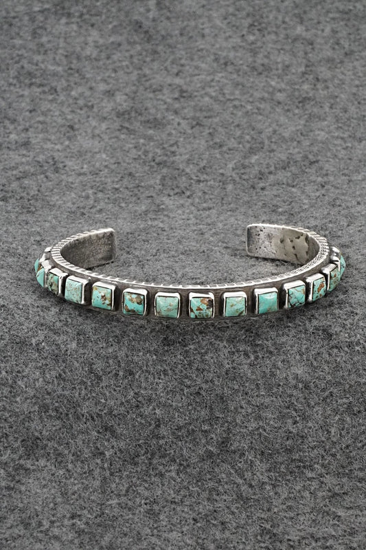 Turquoise & Sterling Silver Bracelet - Ernest Rangel