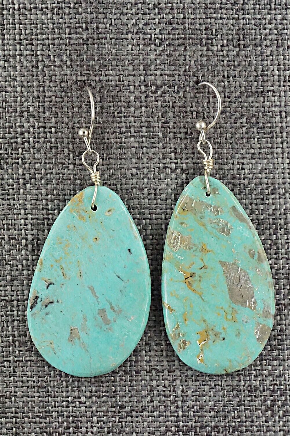 Turquoise & Sterling Silver Earrings - Joe Garcia