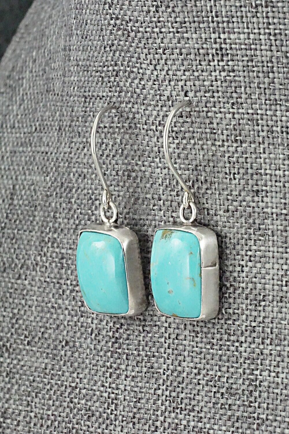 Turquoise & Sterling Silver Earrings - Rena Begay