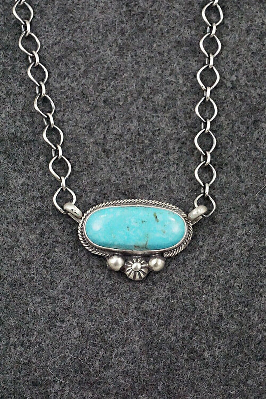 Turquoise & Sterling Silver Necklace - Kathleen Livingston