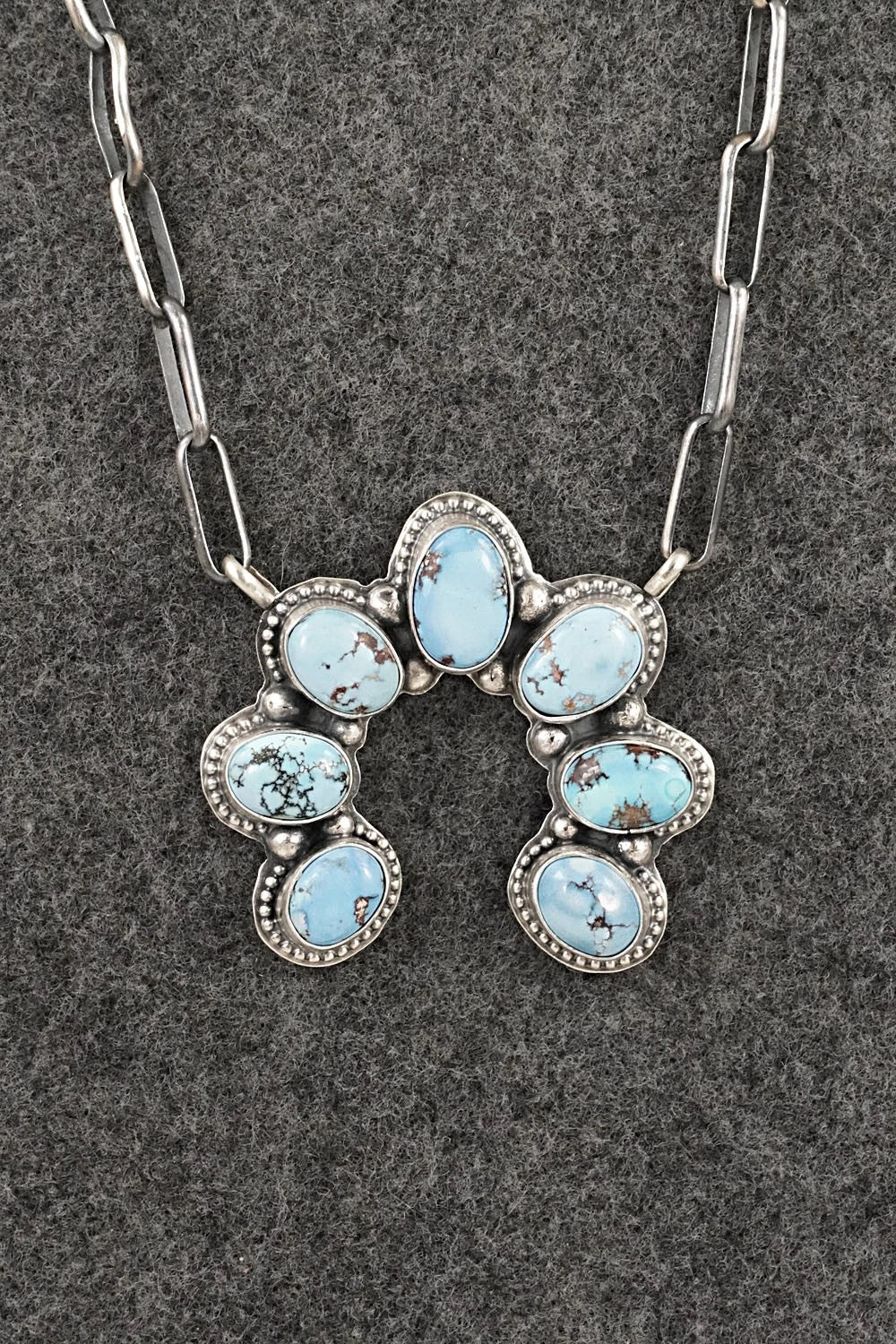 Turquoise & Sterling Silver Necklace - Darrin Livingston