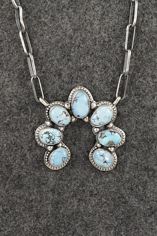 Turquoise & Sterling Silver Necklace - Darrin Livingston