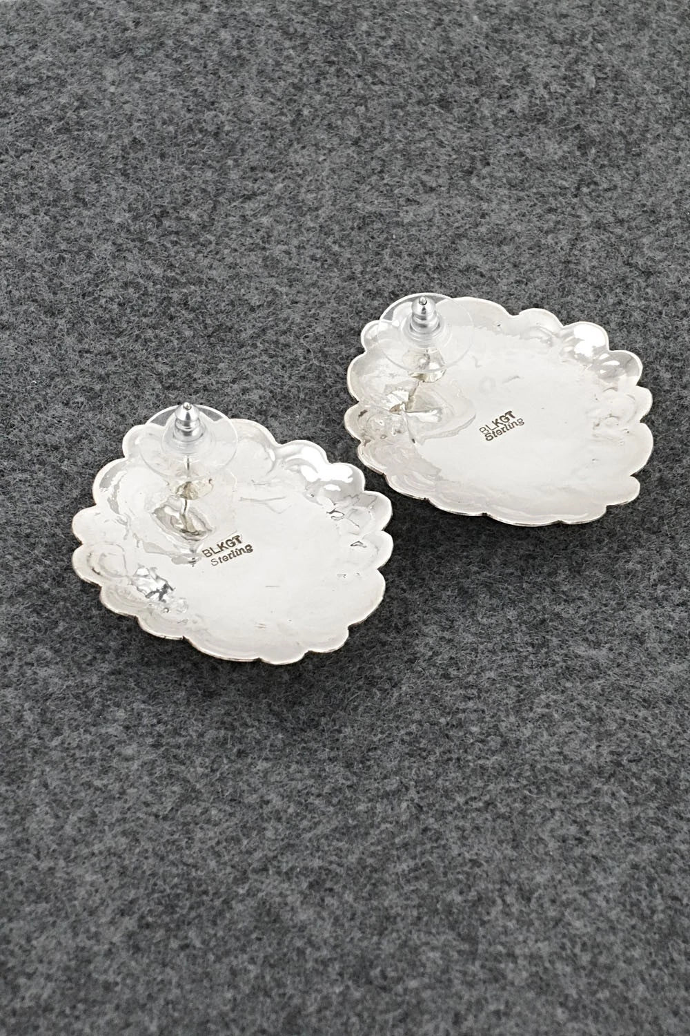 Turquoise & Sterling Silver Earrings - Arnold Blackgoat