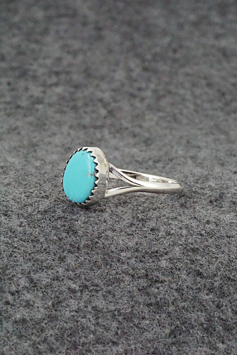 Turquoise & Sterling Silver Ring - Theresa Smith - Size 7.75