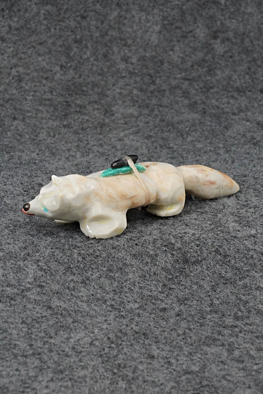 Wolf Zuni Fetish Carving - Freddie Leekya
