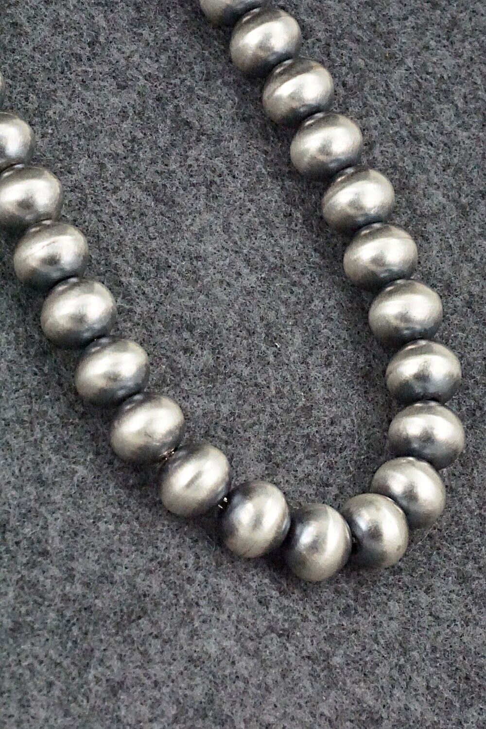 Sterling Silver Navajo Pearl Necklace - Bryannen Halwood