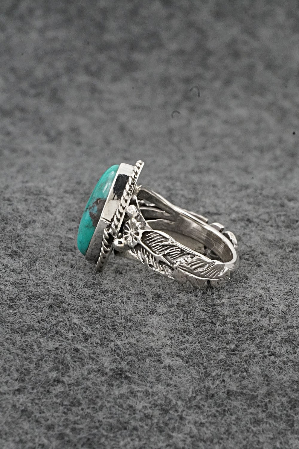 Turquoise & Sterling Silver Ring - Annette Chiquito - Size 7