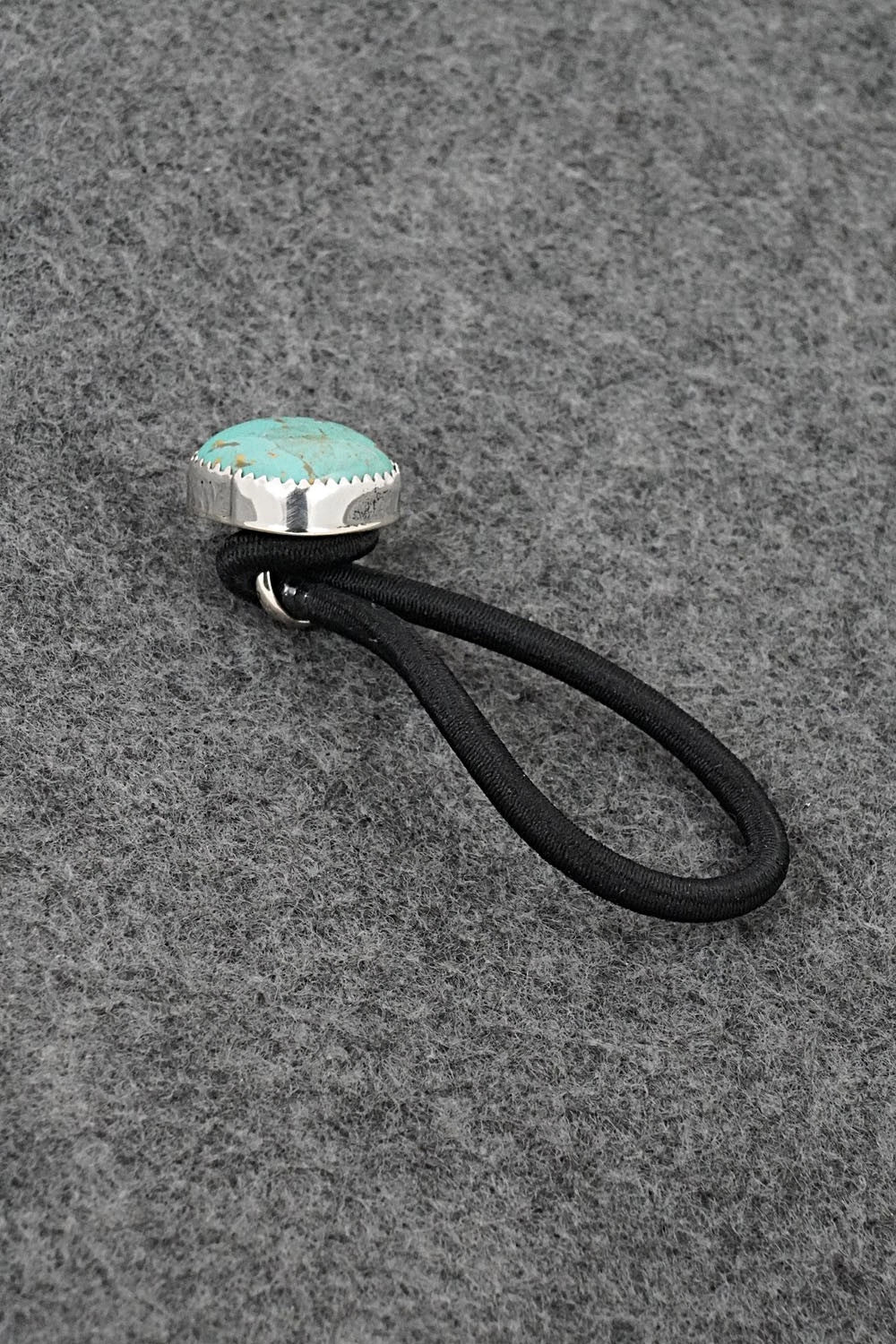 Turquoise & Sterling Silver Hair Tie - Jolene Begay