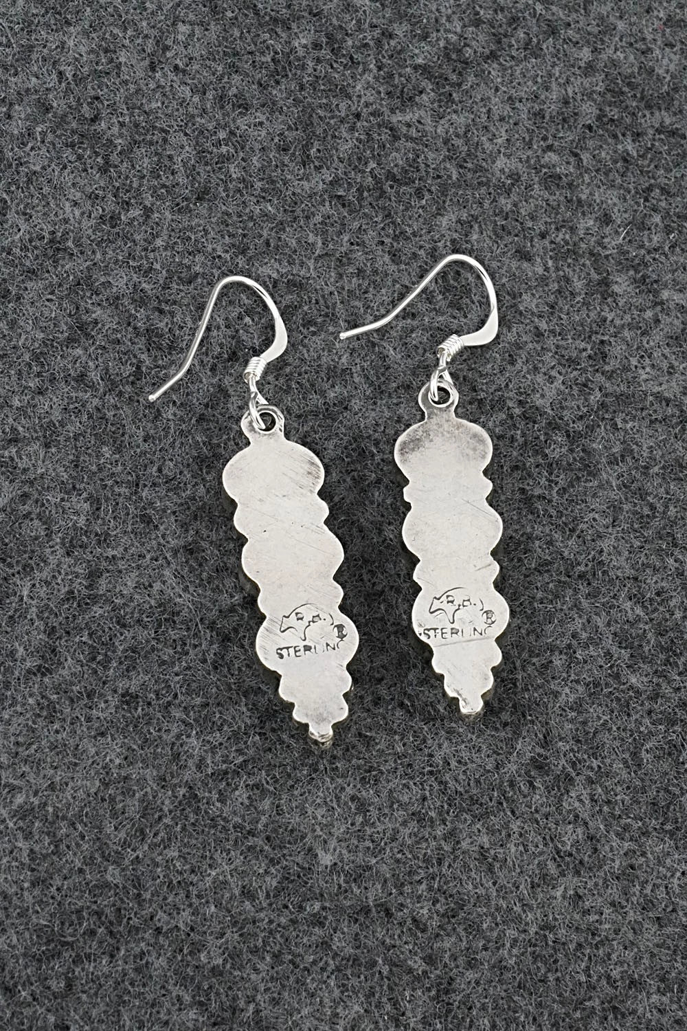 Turquoise & Sterling Silver Earrings - Gary Shorty