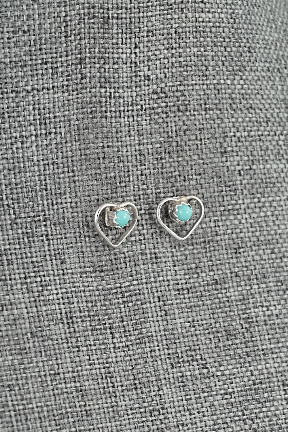 Turquoise & Sterling Silver Earrings - Shantal Bitsie