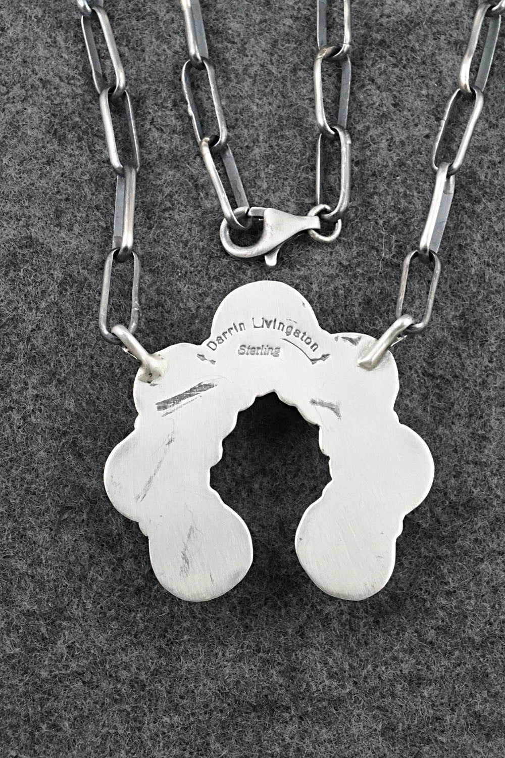Turquoise & Sterling Silver Necklace - Darrin Livingston