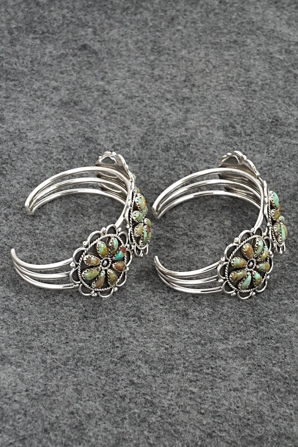 Turquoise & Sterling Silver Squash Blossom Set - Gerald Mitchell