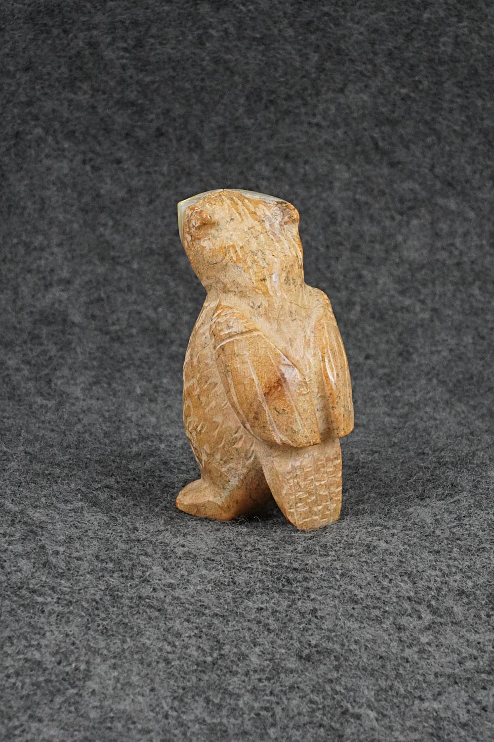 Owl Zuni Fetish Carving - Freddie Leekya