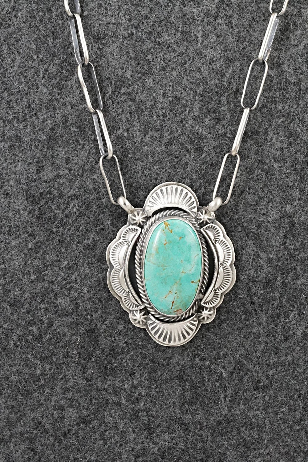 Turquoise & Sterling Silver Necklace - Randy Boyd
