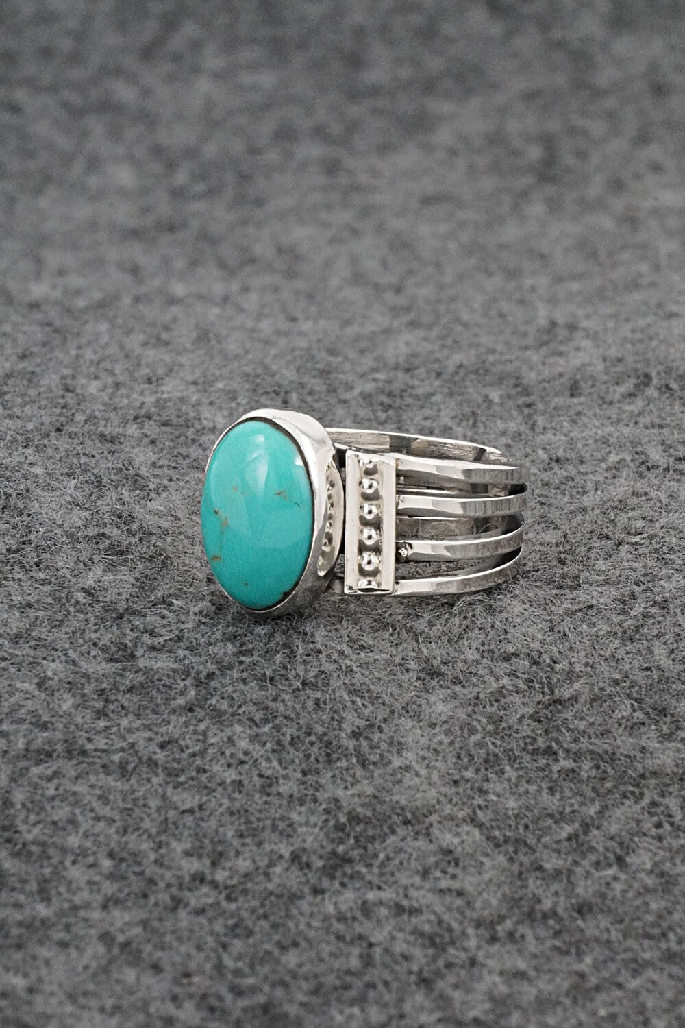 Turquoise & Sterling Silver Ring - Thomas Yazzie - Size 7