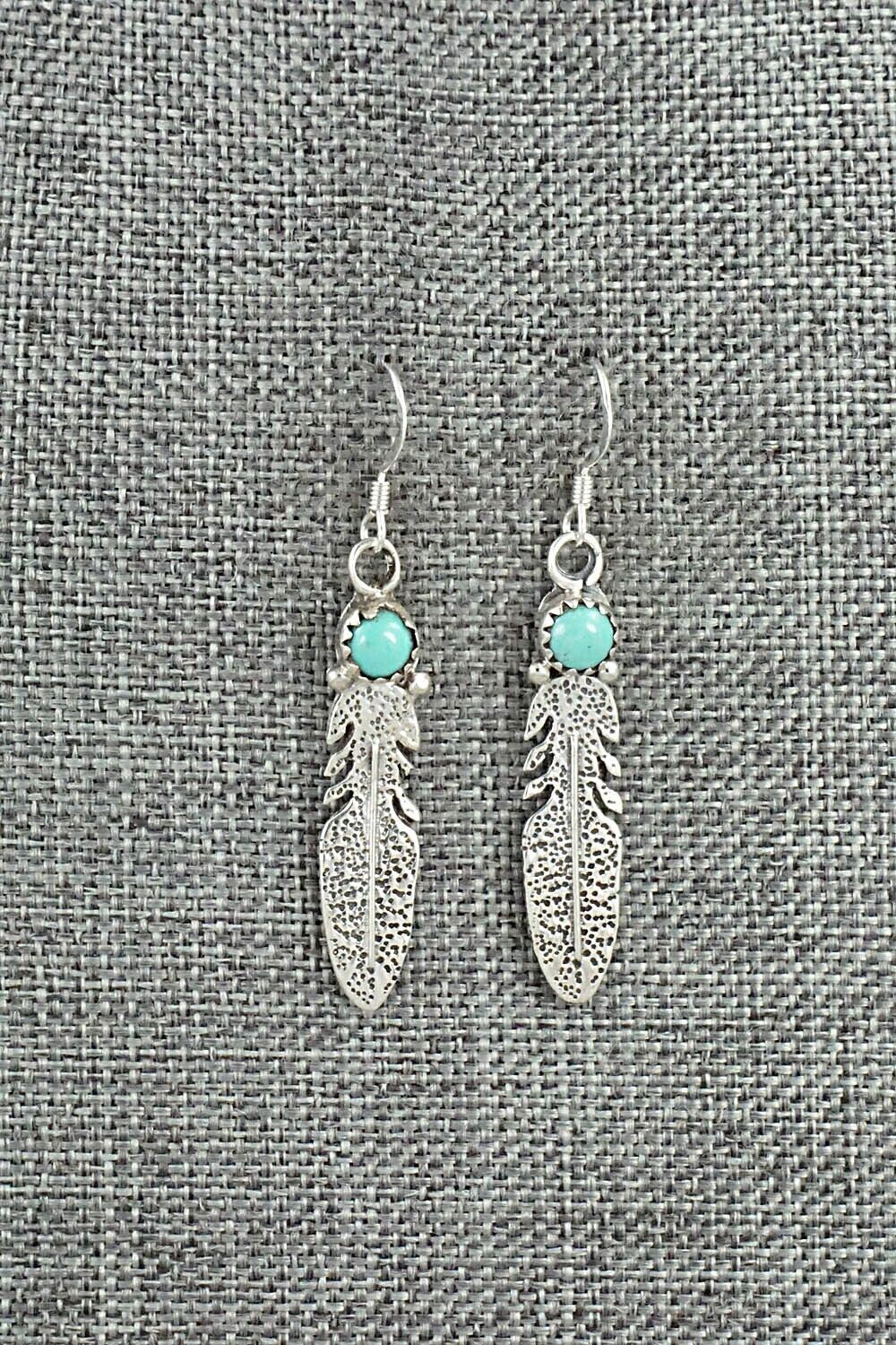 Turquoise & Sterling Silver Earrings - Sharon McCarthy