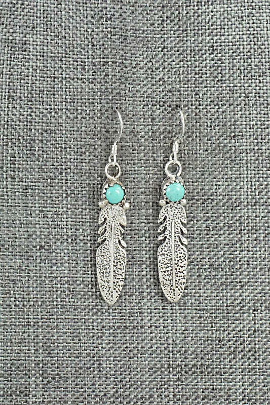 Turquoise & Sterling Silver Earrings - Sharon McCarthy