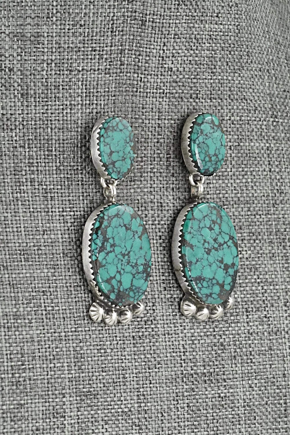 Turquoise & Sterling Silver Earrings - Selina Warner
